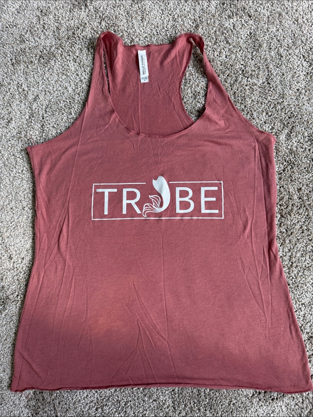 Bride Tribe Women's Racerback Tank Top in Dusty Rose